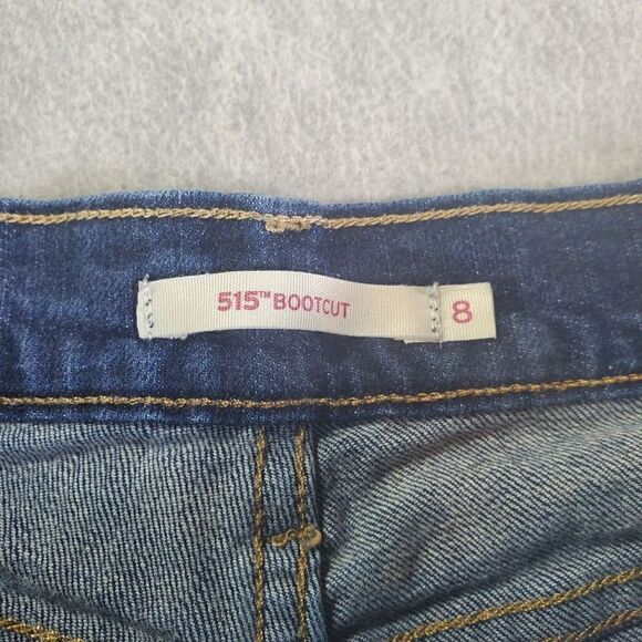 Levis 515 Jeans Womens 8 Blue Bootcut Straight Leg Denim - Picture 6 of 9